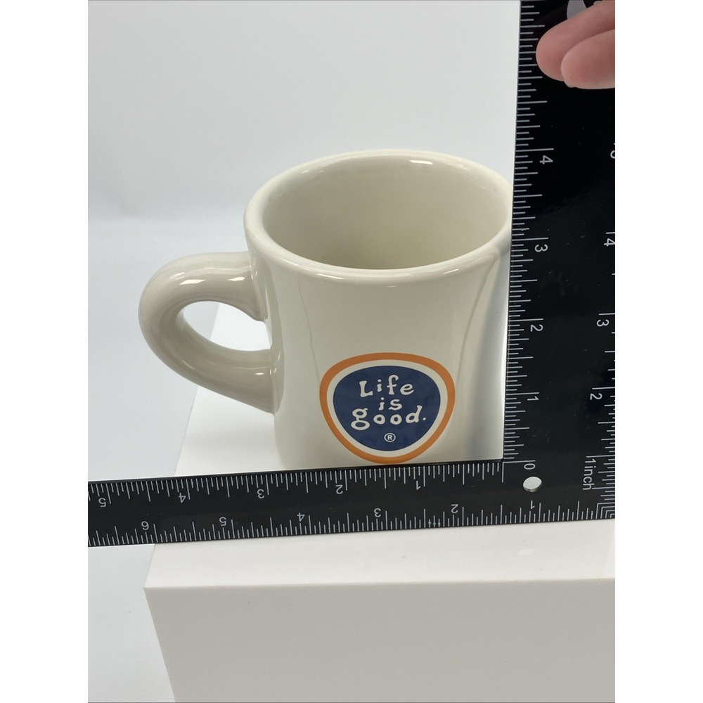 Life is Good Coffee Mug Diner Style Heavy Classic Cup Logo "Do what you like" - Picture 10 of 10